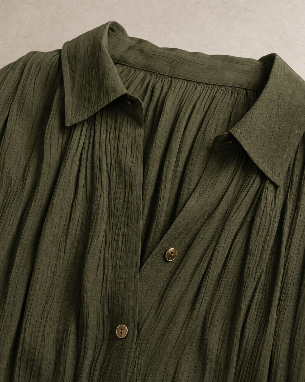 Urban Boho Pleated Shirt Maxi Dress with Wide Leather Belt, Split Thigh Long Dress MVA000200AA